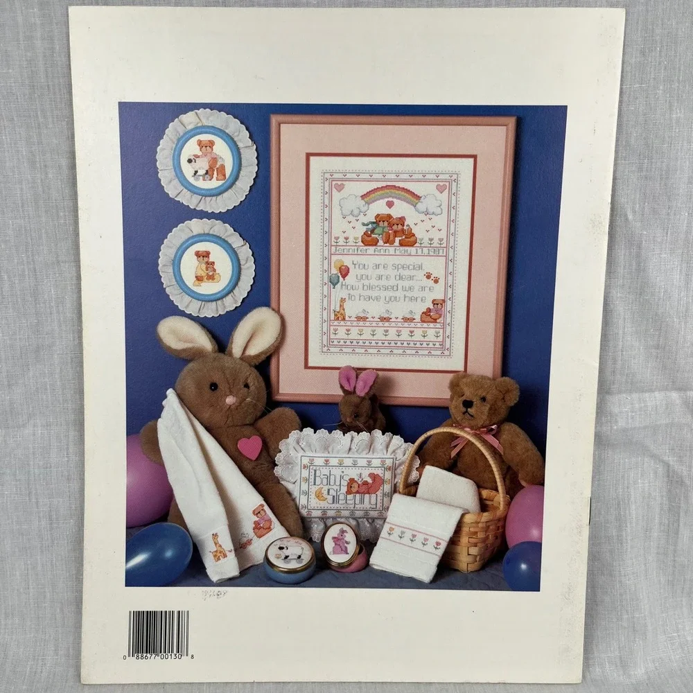 Linda Gillum Welcome Baby Book Six‎ Dimensions Cross Stitch Patterns Craft